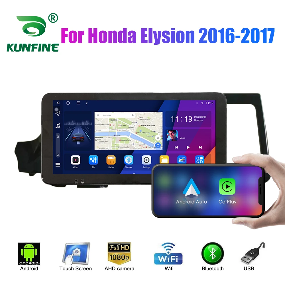 

Автомобильный радиоприемник 10,33 дюйма для Honda Elysion 2016-2017 2Din Android Восьмиядерный автомобильный стерео DVD GPS-навигатор плеер QLED экран Carplay