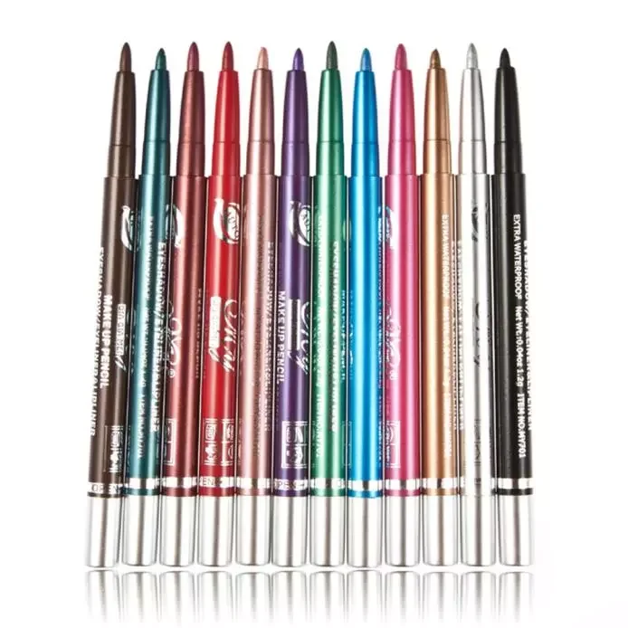 

NEW2023 Cosmetic Eyeliner Women 12 Makeup Pcs Colorful Tools Long-lasting Eyeshadow Eyeshadow
