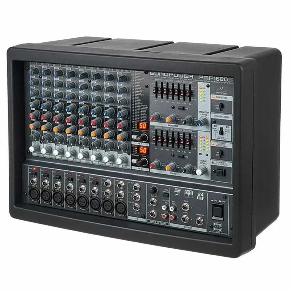 Силовой микшер Behringer PMP 1680S с двойным процессором Multi-FX и системой обнаружения