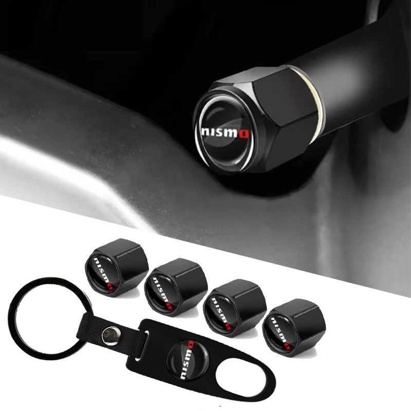 

Car Tire Valve Cover Key Fob with Anti-theft Wrench for Nismo Logo Emblem R34 GTR Nissan Tiida Sylphy Teana Note X-trail Qashqa