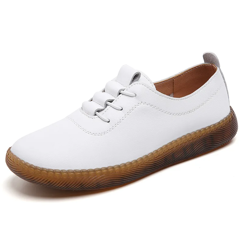 

2023 Spring Summer Soft Footwear Women Casual Shoes Fashion Ladies Flats Brand Woman Non-slip Black White Shoes A4481