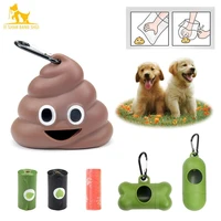 waste bag holder dispenser black biodegradable poop bags for dog cat trash cleaning droppings carrier eco friendly pet supplies