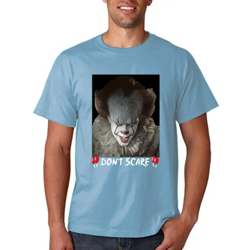 

Title: Men t shirt It Pennywise Clown Stephen King Horror Movie Fashin Black S-4XL t-shirt novelty tshirt women