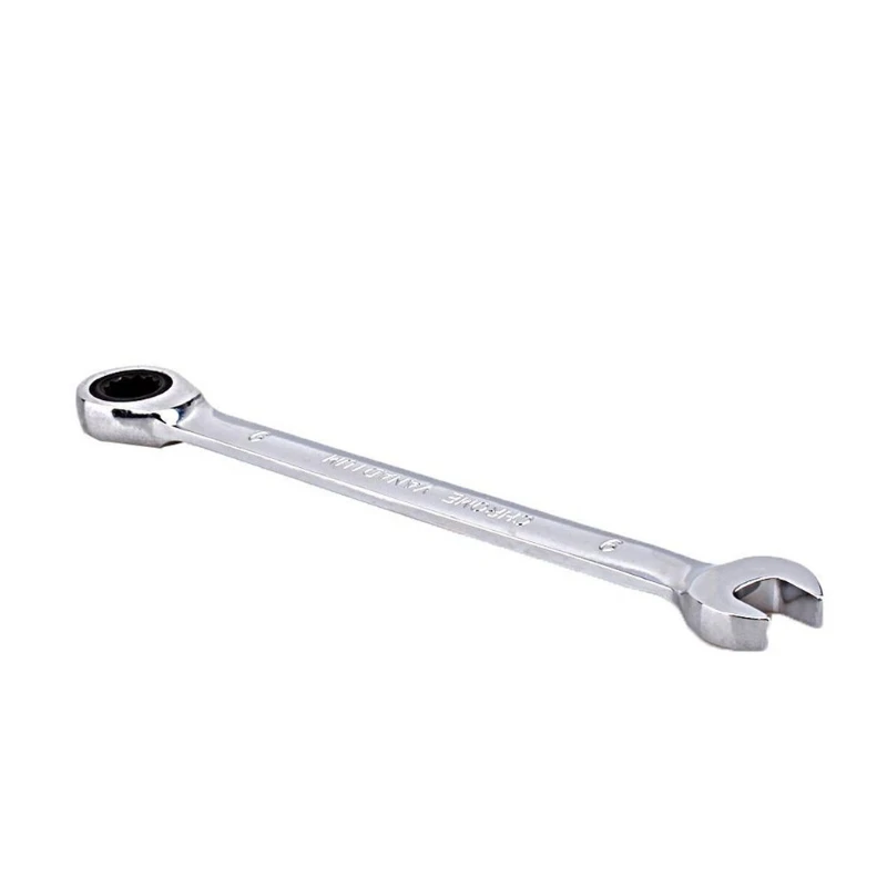 

Reversible Combo Ratcheting Fixed Wrench Open End Ratchet Angled Fixed Wrench