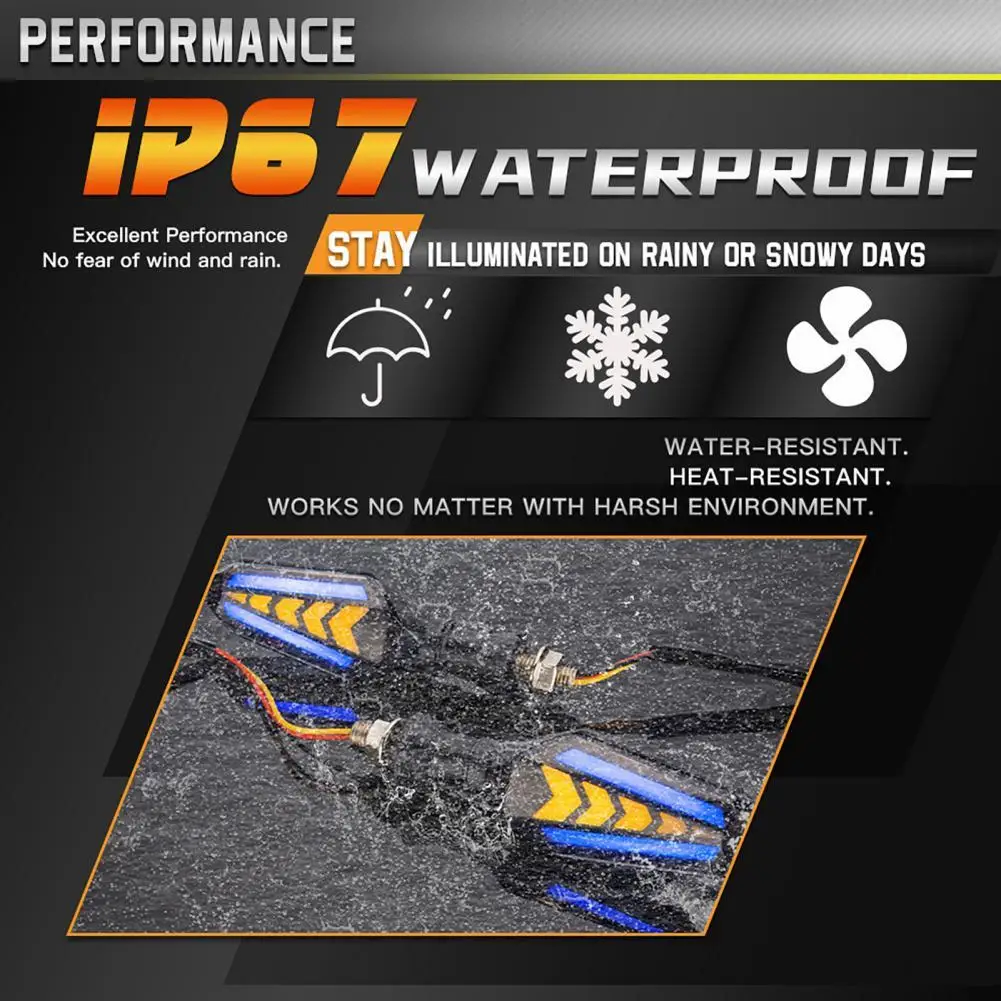 

Индикатор поворота Plug Play высокой яркости, водонепроницаемый указатель поворота, длительный срок службы, для грузовиков, 2 шт.