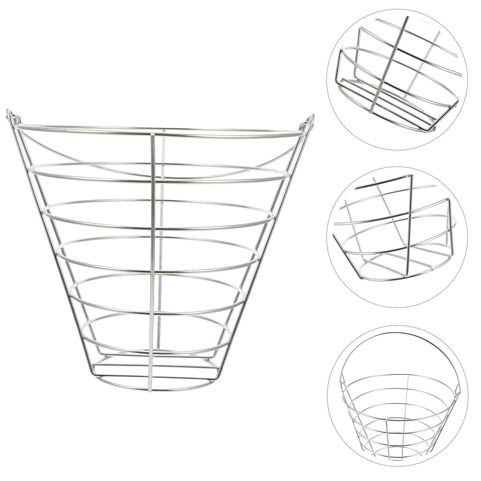 

Iron Ball Container Ball Basket with Handle 50 Balls Storage Holder