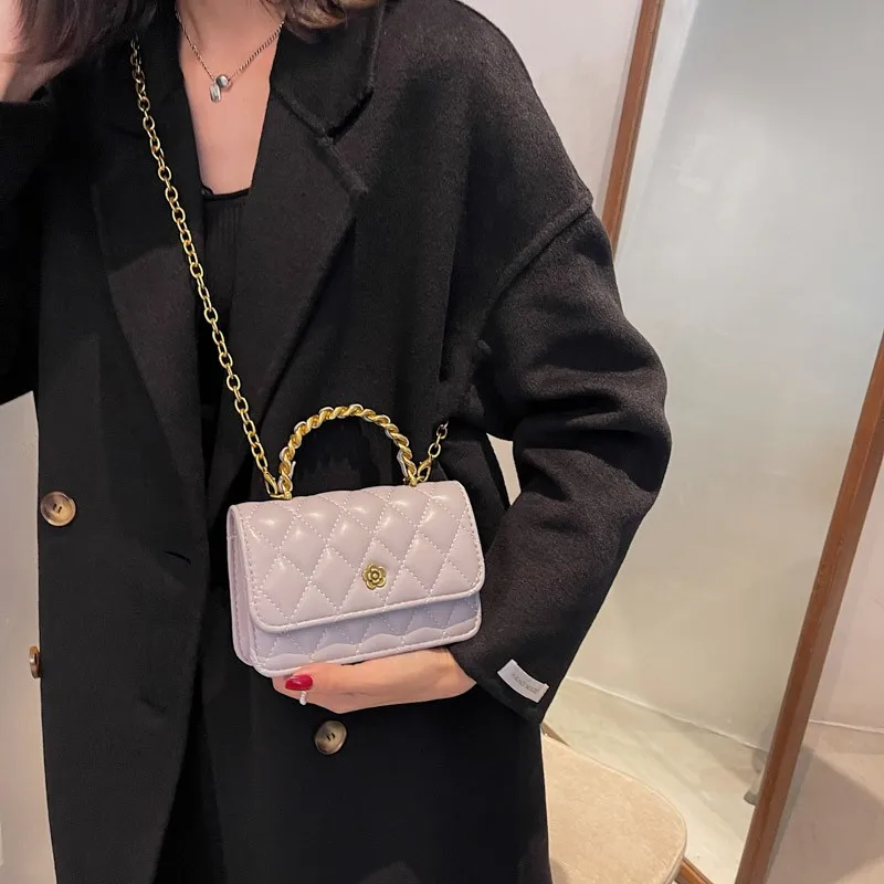 

Square Crossbody bag 2021 Summer New PU Leather Women's Designer Handbag Chain Shoulder Messenger Bag purses and handbags