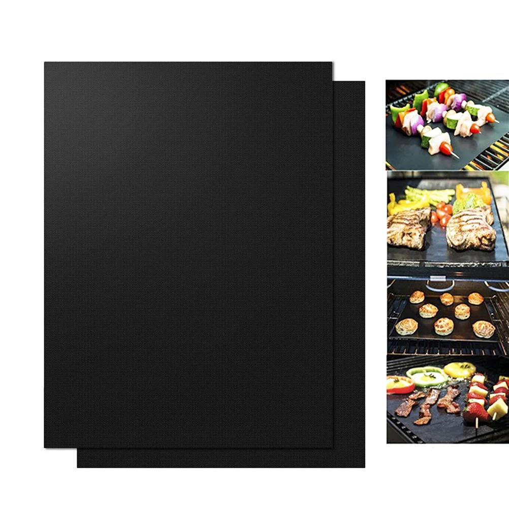 

Grill Mat Mats Bbq Outdoor Grilling Baking Protector Deck Oven Liners Matte Gas Nonstick Copper Stick Barbecue Non Barbeque Pad