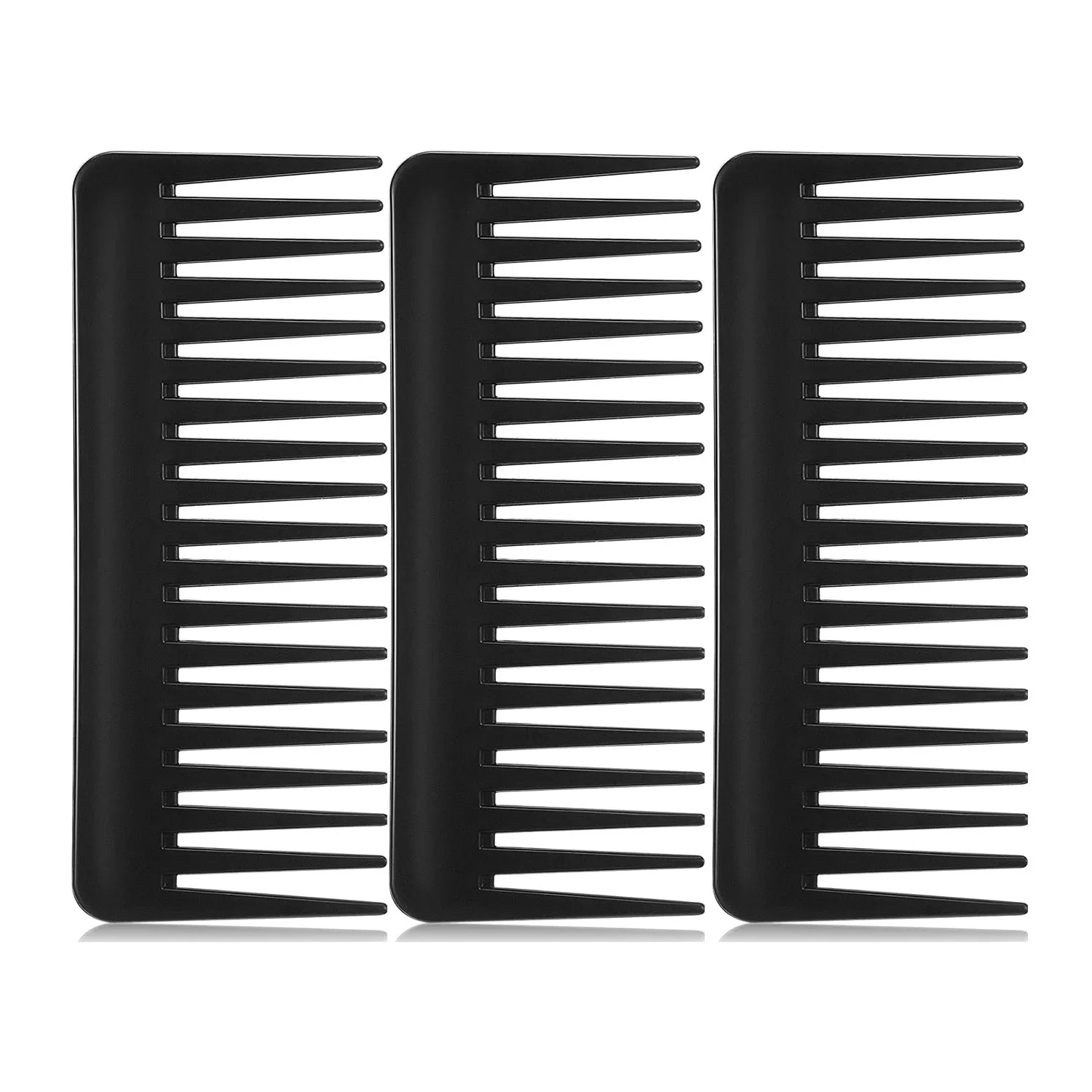 Large Hair Detangling Comb Wide Tooth Comb for Curly Hair Wet Dry Hair, No Handle Detangler Comb Styling Shampoo Comb