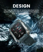 smart watch kospet tank m1 pro men rugged outdoor sport fitness tracker watches make call bluetooth smartwatch 5atm waterproof