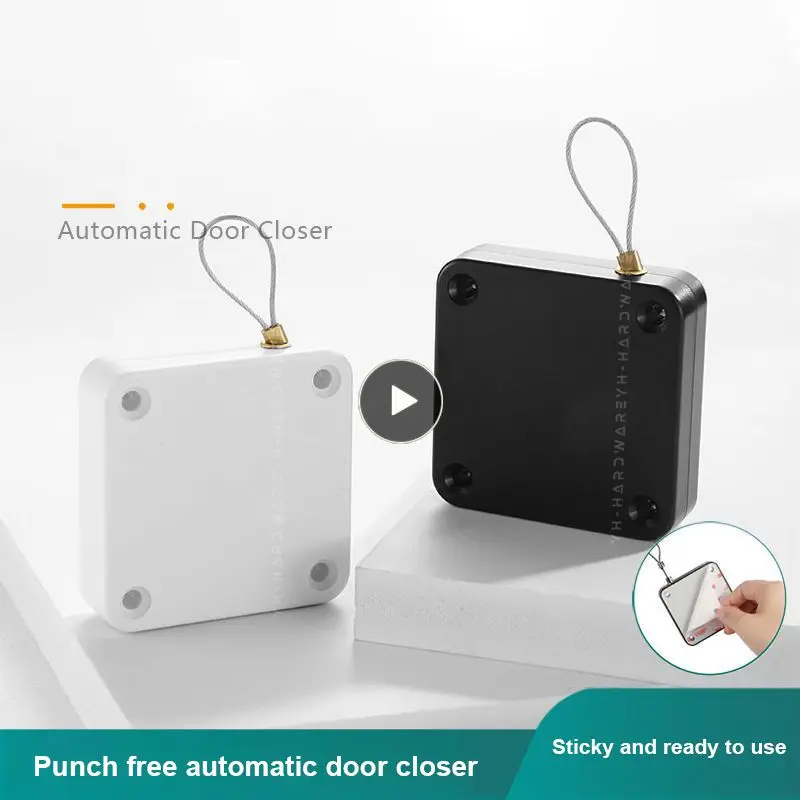 

500/800/1000g Rawstring Door Closer Bracket Adjustable Suit For All Type Door Tension Closing Device Automatically Punch-free
