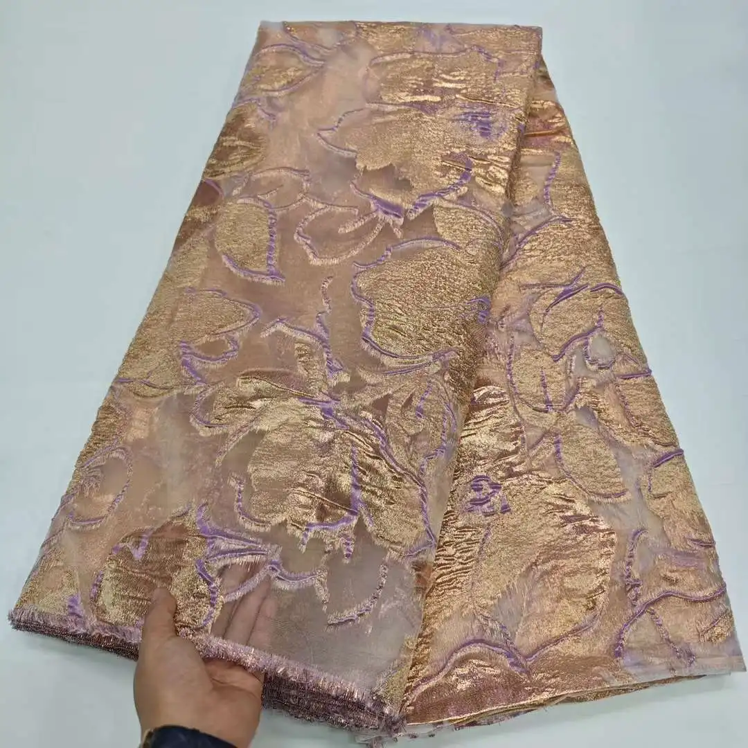 Французская парчовая кружевная ткань из органзы 2024 Высококачественная