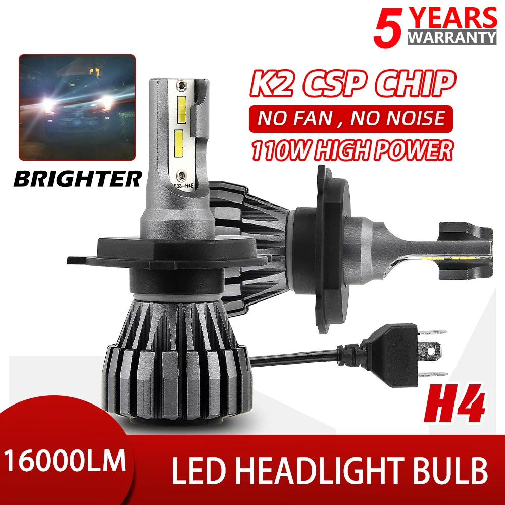 

HAOLIDE H4 H11 H7 Led Headlight Bulbs 16000LM CSP H1 9005 HB3 9006 HB4 High Power 6500k Auto Headlamp Fog Light Bulbs 12V 24V
