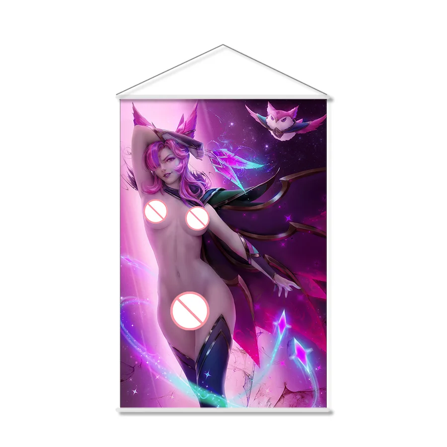 

Xayah League Of Legends The Rebel Anime Wall Scroll Hanging Poster Home Decor Painting