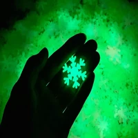 50pcs luminous snowflake wall stickers glow in the dark decal for kids baby rooms bedroom christmas home decoration navidad 2022