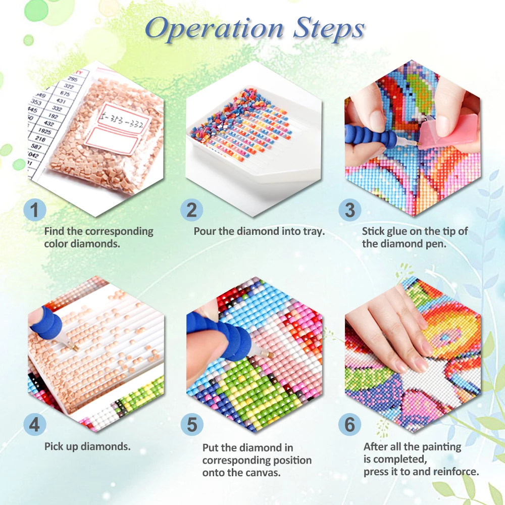 EverShine DIY Комплект Алмазной Живописи Полное Покрытие Квадратные Круглые