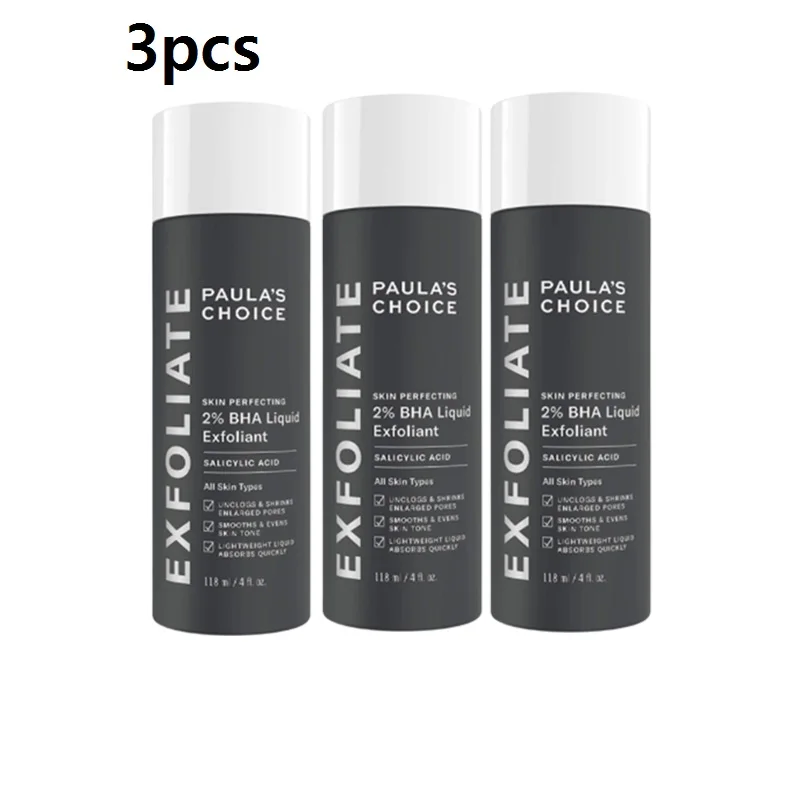 

3 шт. Paulas Choice-средство для ухода за кожей 2% BHA, жидкая салициловая кислота, отшелушивающее средство для лица для угрей, увеличенные поры, морщи...