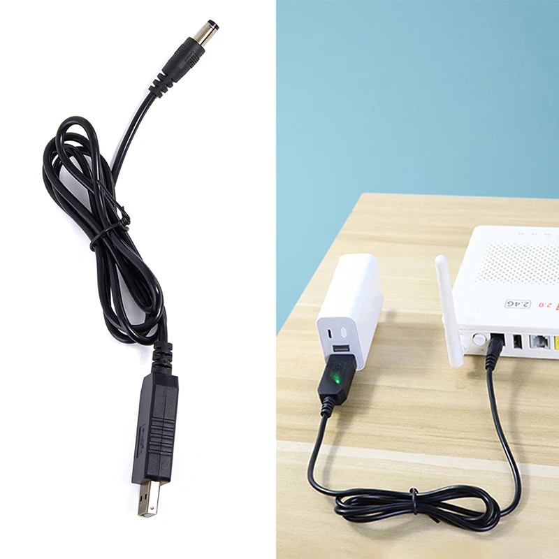 

USB Power Boost Line DC 5V to 12V Step UP Module USB Converter Adapter Cable 2.1x5.5mm Plug With indicator light