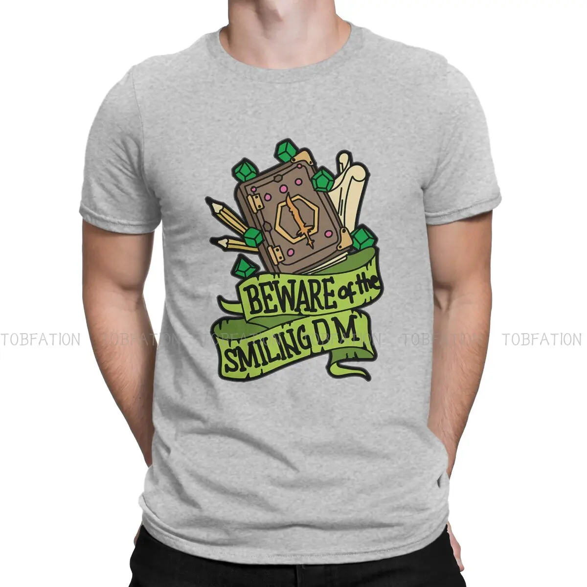 

Dungeon Master TShirt for Men DM Tabletop Essential Basic Summer Sweatshirts T Shirt Novelty Trendy