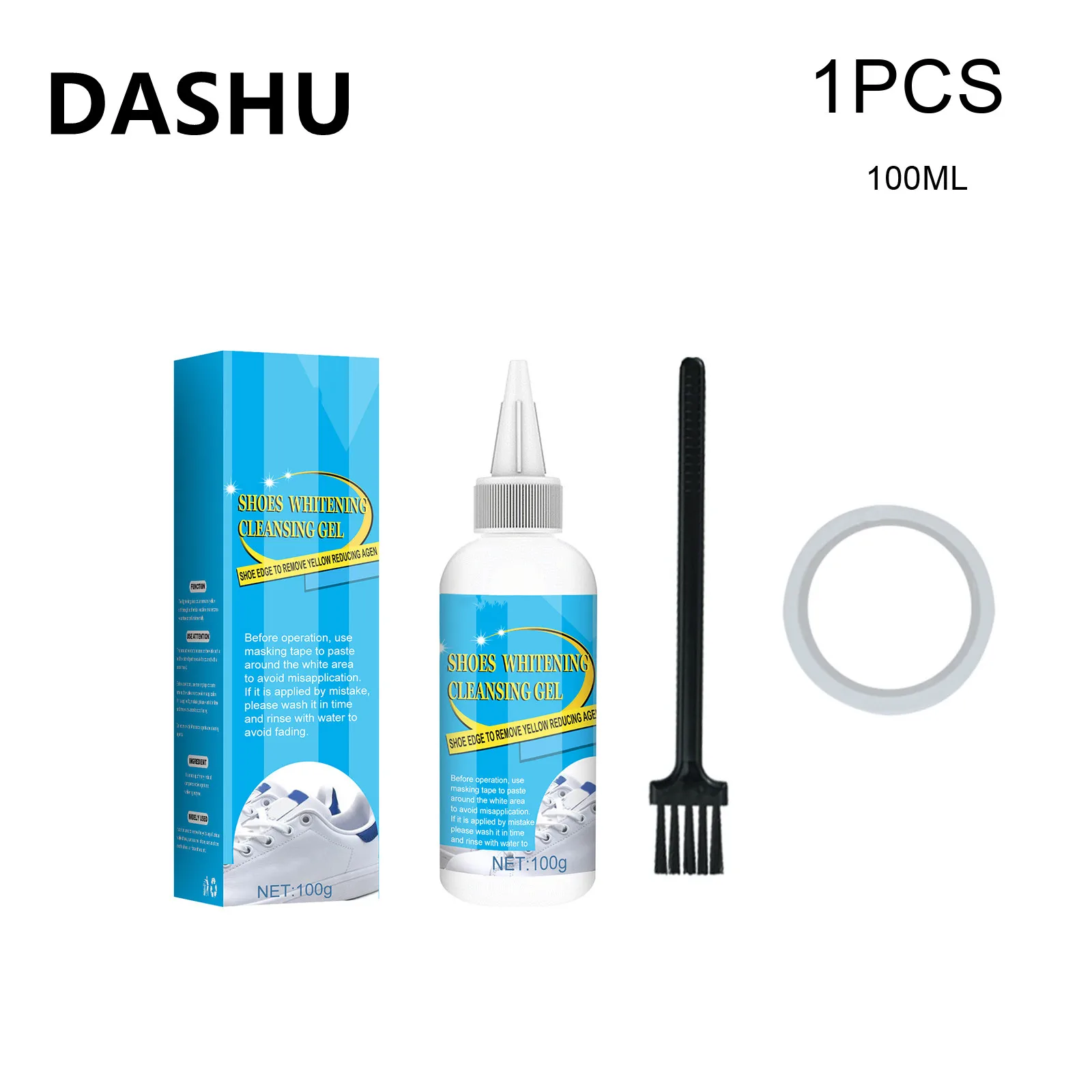 

Очиститель для обуви DASHU белый, 100 мл, отбеливание, очистка кроссовок, инструменты для ухода за обувью, очиститель кожи, уход за кроссовками