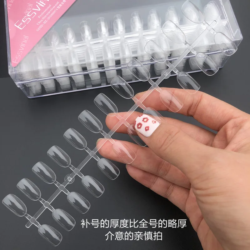 

500Pcs/Box Ballerina Stiletto Coffin Rounded Square False Nail Tips Manicure Fake Nail Tips Long False Nails Short Nail Tips