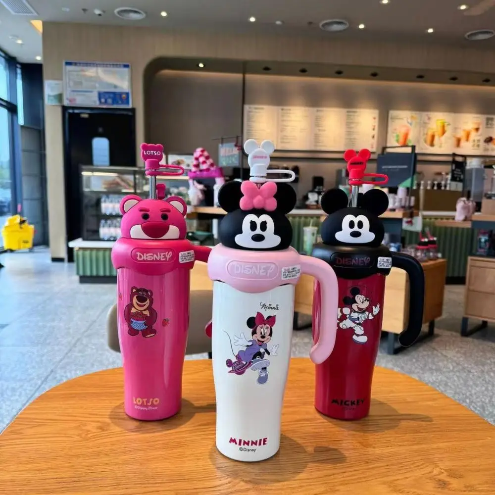 Miniso My Melody Lotso Чашка для льда Термос Соломенная чашка Disney Микки Маус Аниме