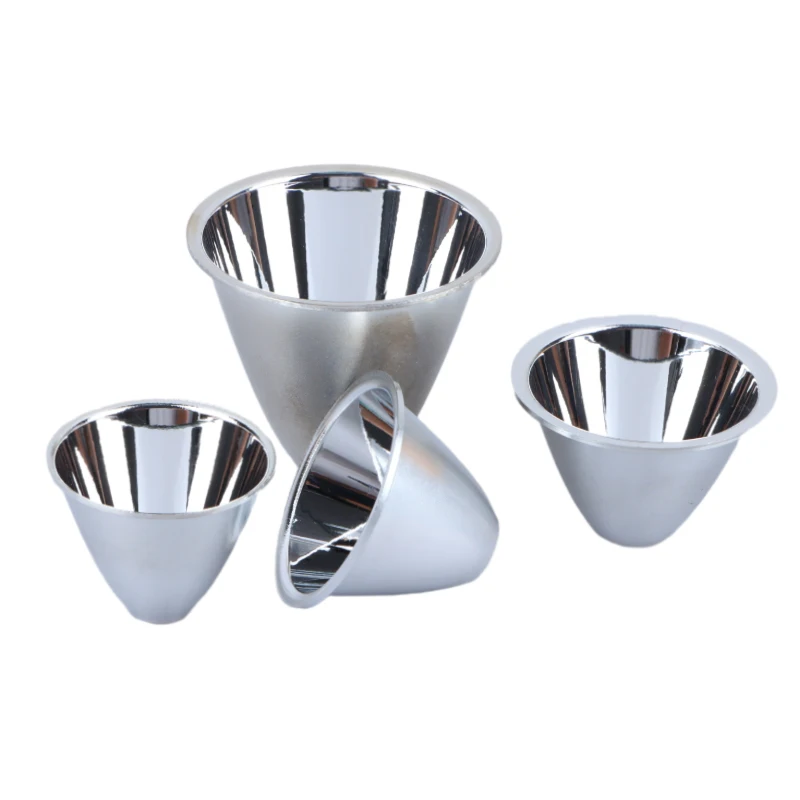 1 adet 41mm 46 50 60mm alüminyum LED el feneri reflektör kondenser fincan yansıtacak kap için 10W 5W 3W DIY T C8 COB LED