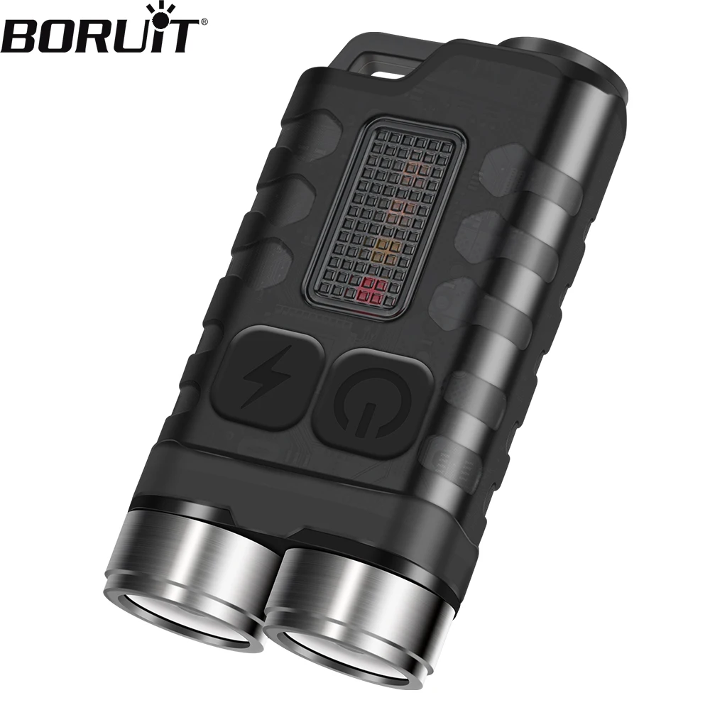 BORUiT V3 светодиодный брелок флэш-светильник XPG двойной светильник Type-C