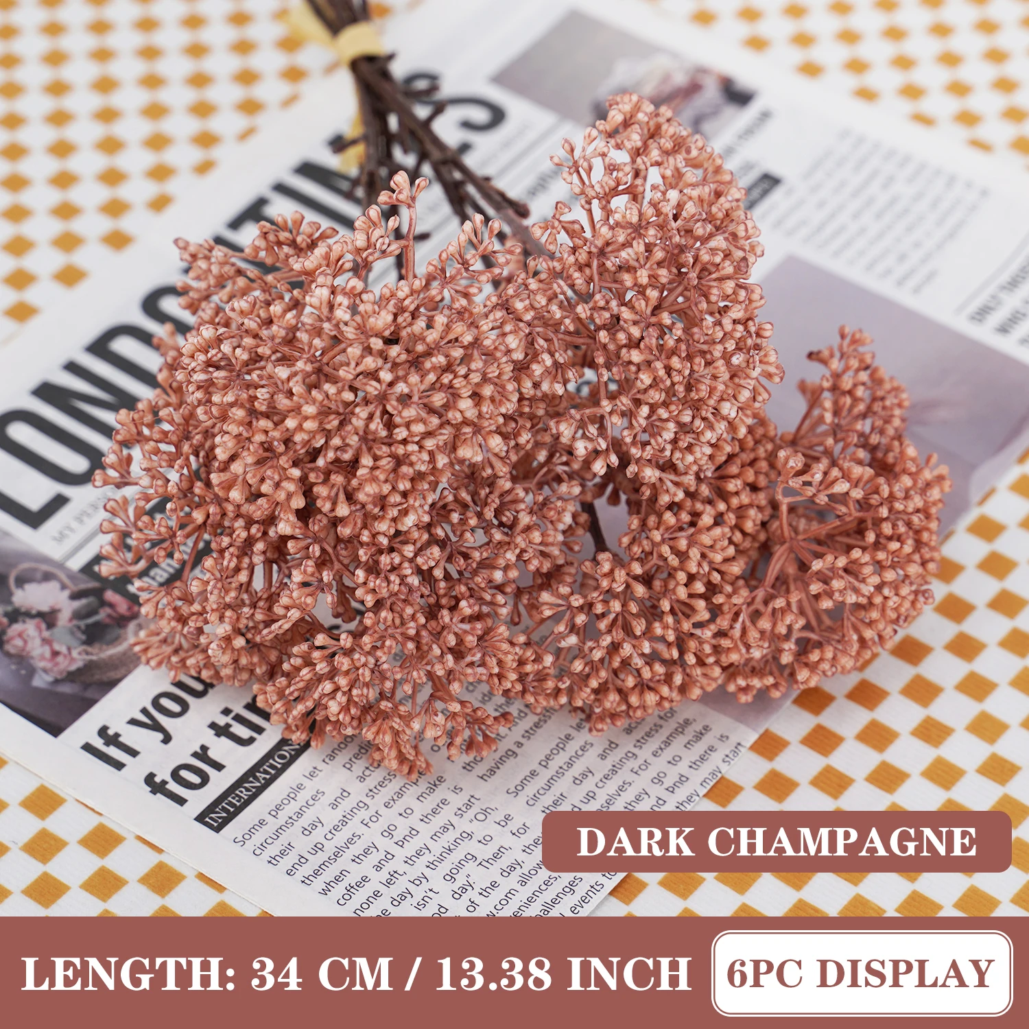 

Искусственный шелковый цветок FGHGF, набор из 6 штук