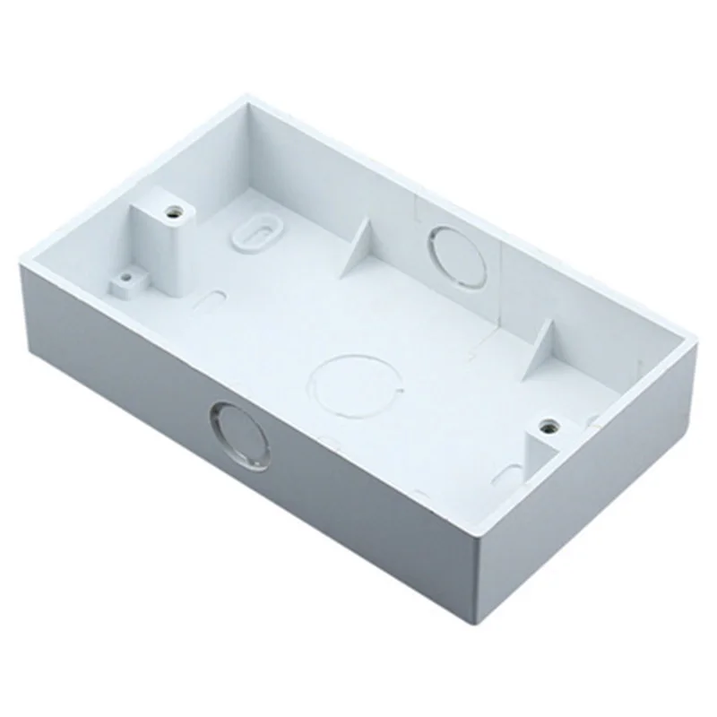 

White 86 146 type British Wall Switch Concealed Junction Box 3*6 UK Socket Plate Surface Screw Mounted Wiring Bottom Box