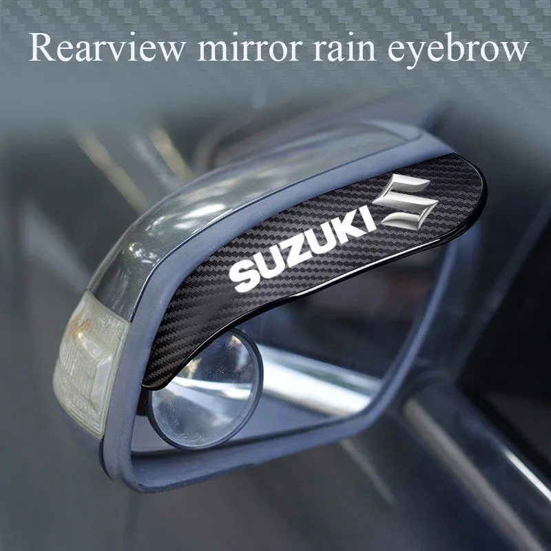 Автомобильное зеркало заднего вида с дождевыми бровами подходит для Suzuki Raider 150
