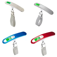 hand held digital luggage scale 50kg110lb lcd digital hanging belt scale for travel suitcase luggage electronic hanging scales