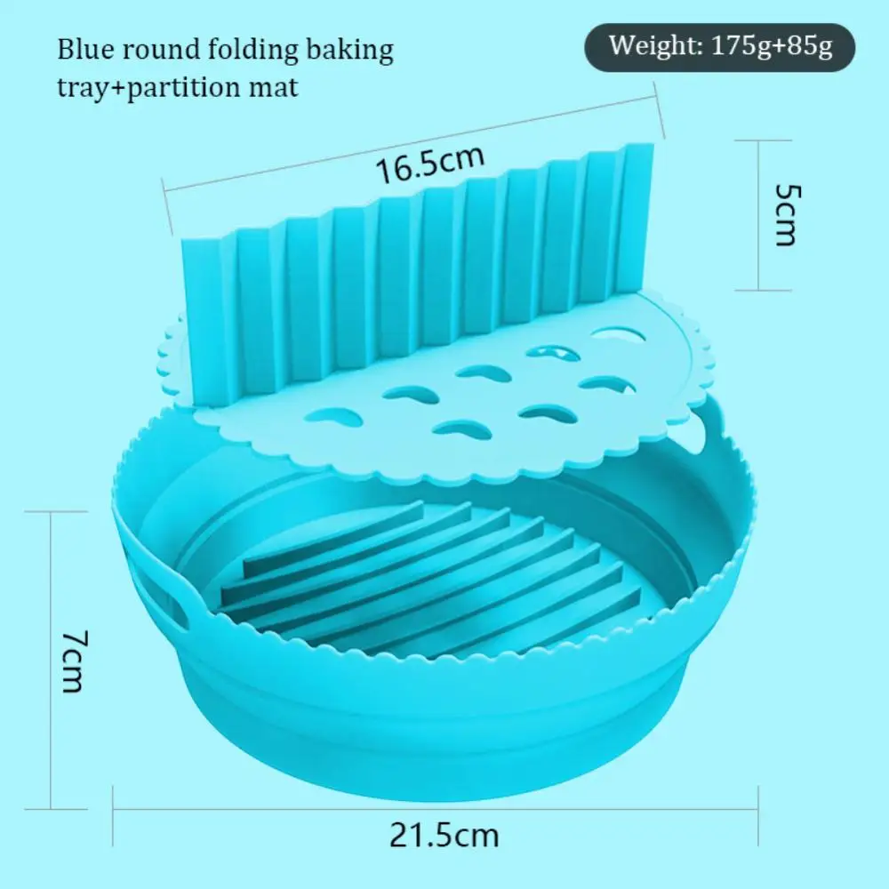 

Silicone Air Fryer Silicone Pot No Odor Air Fryer Silicone Baking Round Silica Gel Bakeware Easy To Store Foldable