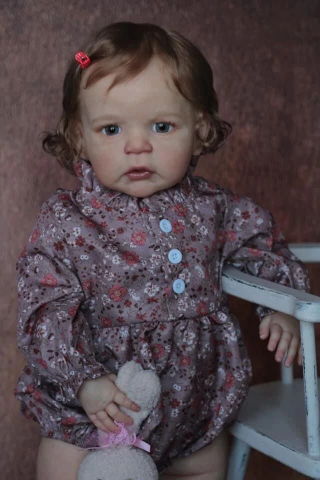 SANDIE 26 дюймов уже окрашенная готовая кукла реборн для малышей Sandie огромный размер