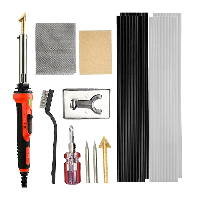 

100W Plastic Soldering Kit 2 In 1 Welder Soldering Irongun,Temperature Control With DIY Indicator,Repair Tool US Plug Promotion