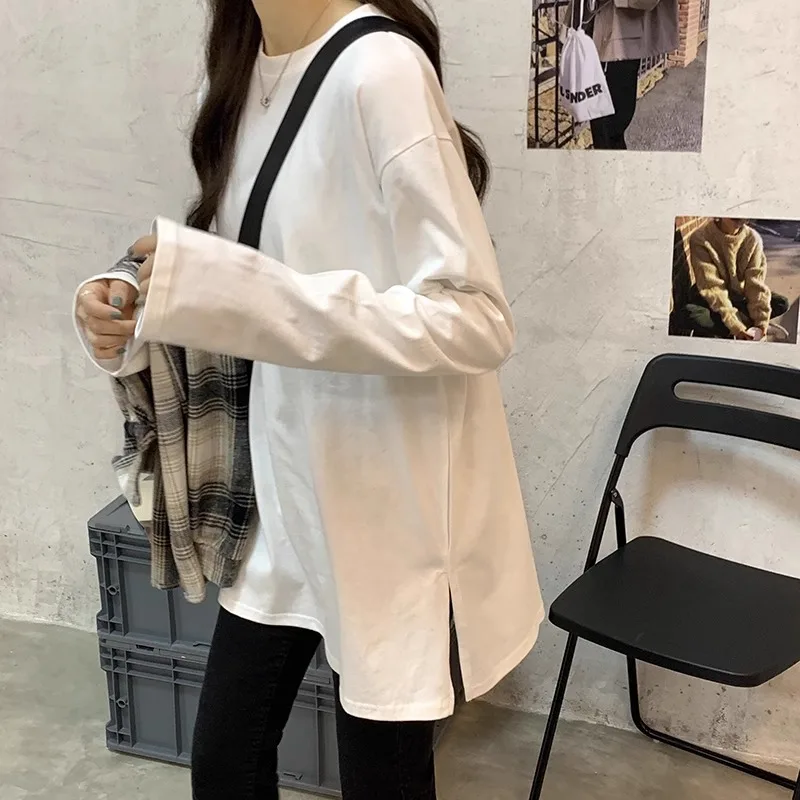 Рубашка средней длины с длинными рукавами Idle Sle женская весна/осень/зима новая