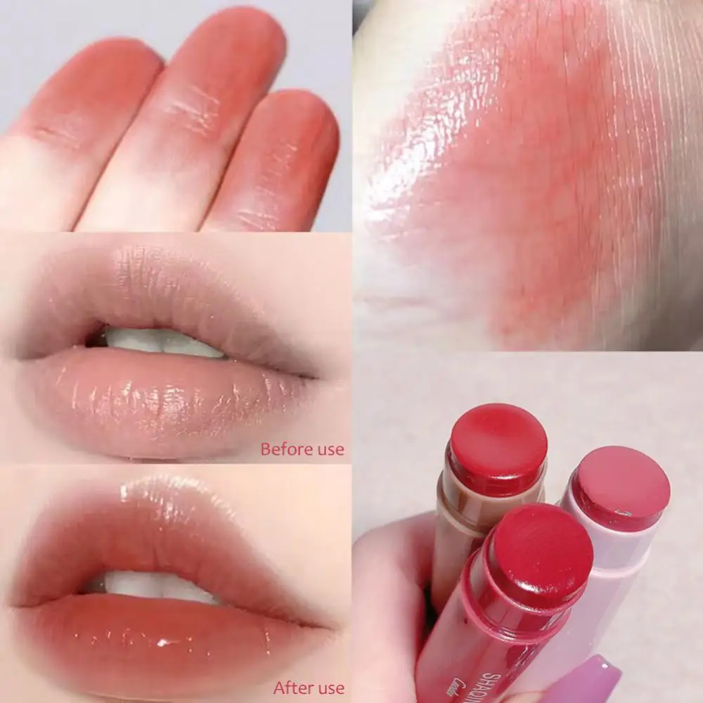 

Autumn And Winter Lip Balm Moisturizing Lip Primer Mask Cute Jelly Tinted Lip Gloss Lighten Lines Plump Lip Care Makeup Lipstick