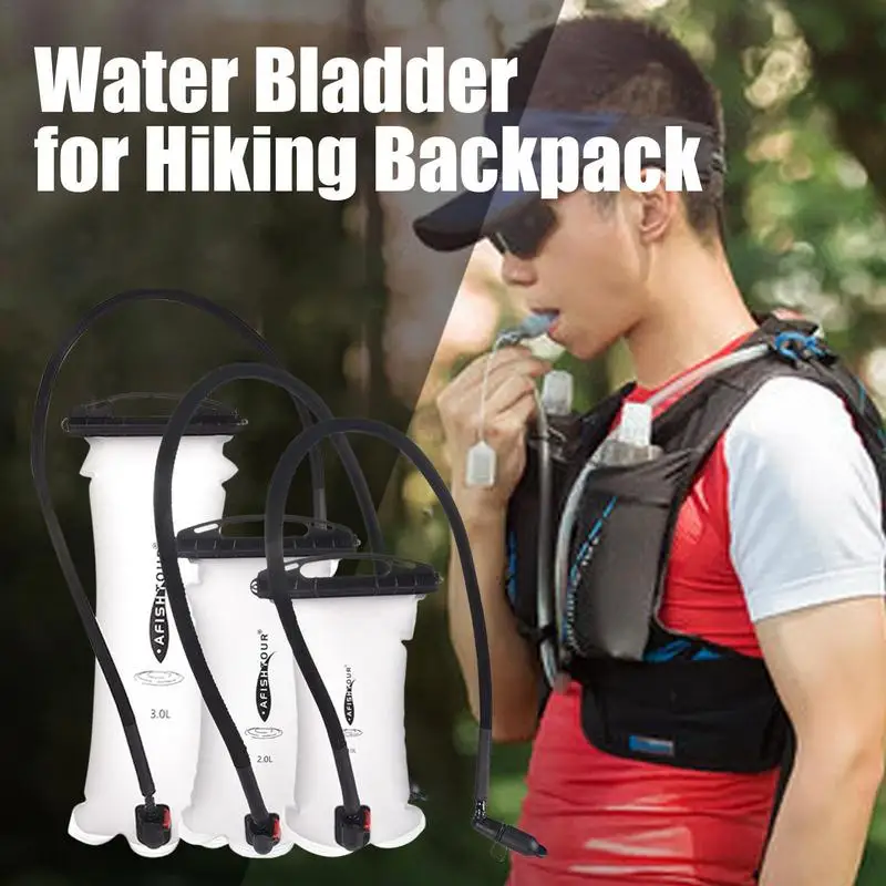 

Water Bladder For Backpack Foldable TPU Hydration Water Pack Bag Leak-proof Water Storage Pouch For Backpacking Biking Hiking