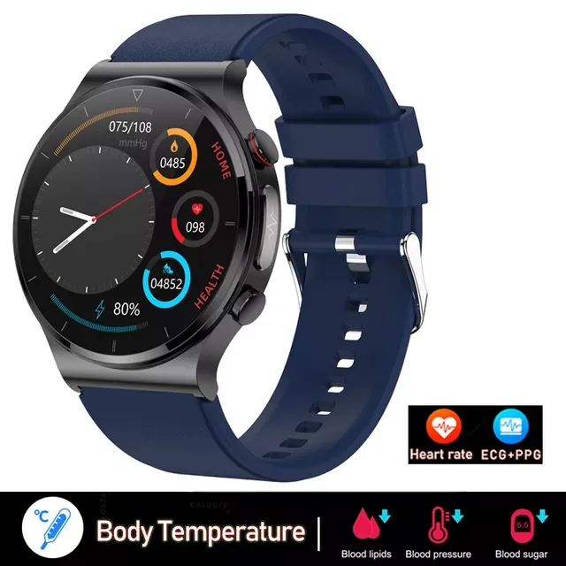 

ECG+PPG Watch Men Sangao Laser Health Heart Rate Blood Pressure Fitness Watches IP68 Waterproof Smartwatch For Xiaomi