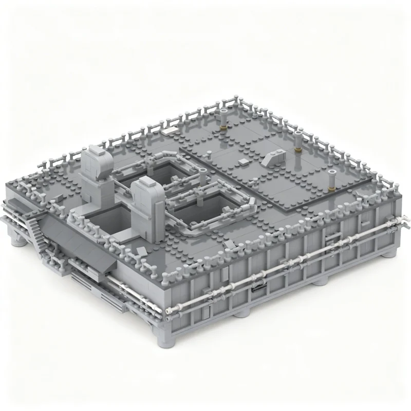 Фото 2076 деталей MOC Космический корабль и мобильная пусковая платформа MLP - Модель в масштабе 1:160, конструктор из строительных блоков, игрушка для сборки своими руками, 3D, подарок на день рождения №4