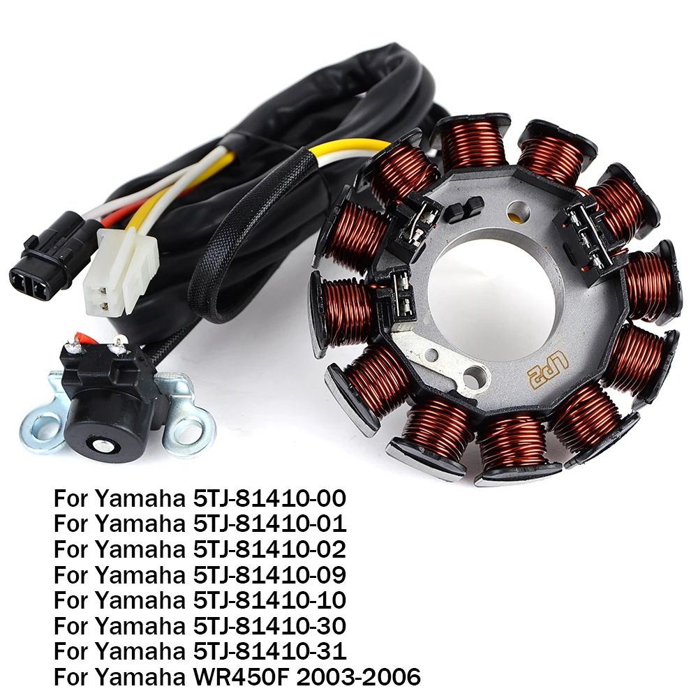 Катушка статора зажигания мотоцикла для Yamaha WR450F WR 450F 450 F 2003 2004 2005 2006 OEM 5TJ-81410-00