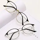 Очки унисекс в металлической круглой оправе, классические оптические очки, ультралегкие очки для близорукости, зрительные очки,-10 -40
