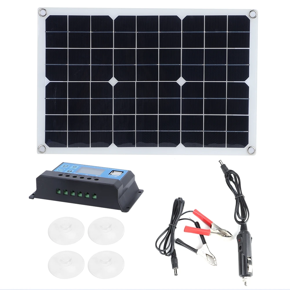 

Outdoor 20W 5V Monocrystalline Silicon Solar Panel Charger Controller Photovoltaic Module