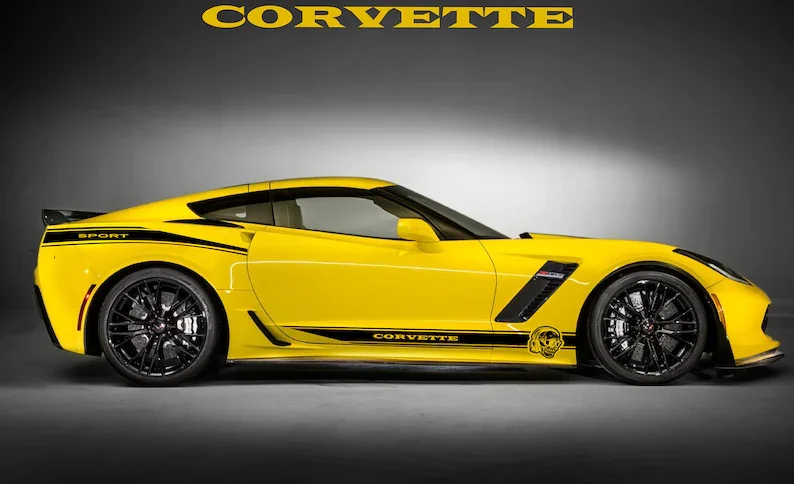 

2 шт., Стикеры для автомобиля Corvettecar