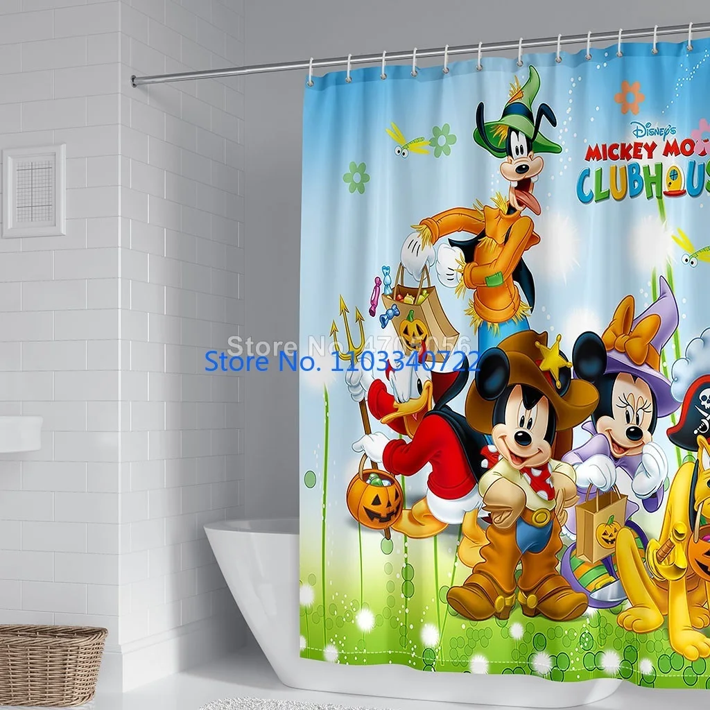 Водонепроницаемые шторы с крючками для ванной рисунок в стиле аниме утка Дейзи