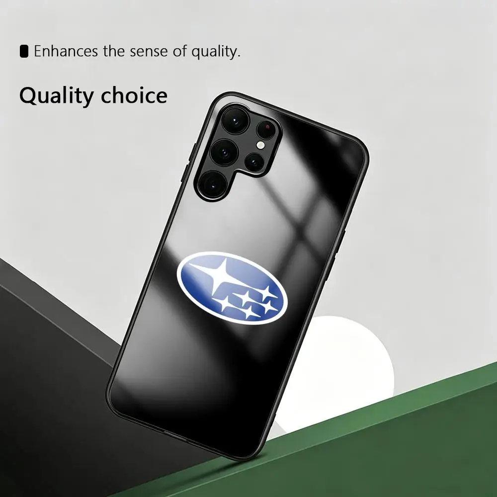 Фото Чехол для телефона STR Sports Car JDM Subaru WRX для Samsung S26 S25 S24 S23 S22 S21 S20 Plus Ultra Note20, стеклянный магнитный чехол №4