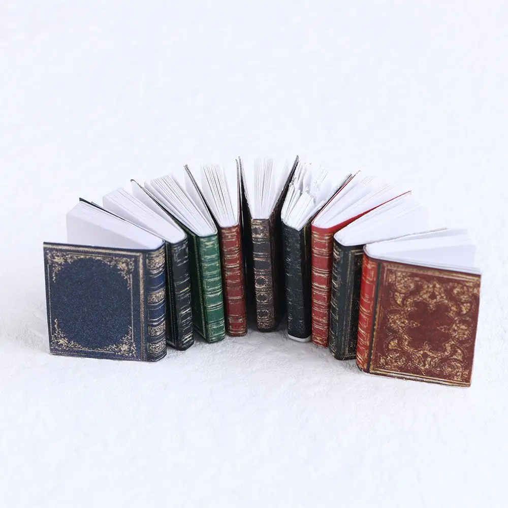 

1:12 Scale Mini Magic Tome DIY European Classic Dollhouse Mini Flip Books Notebook Pretend Play Furniture Decoration Doll Book