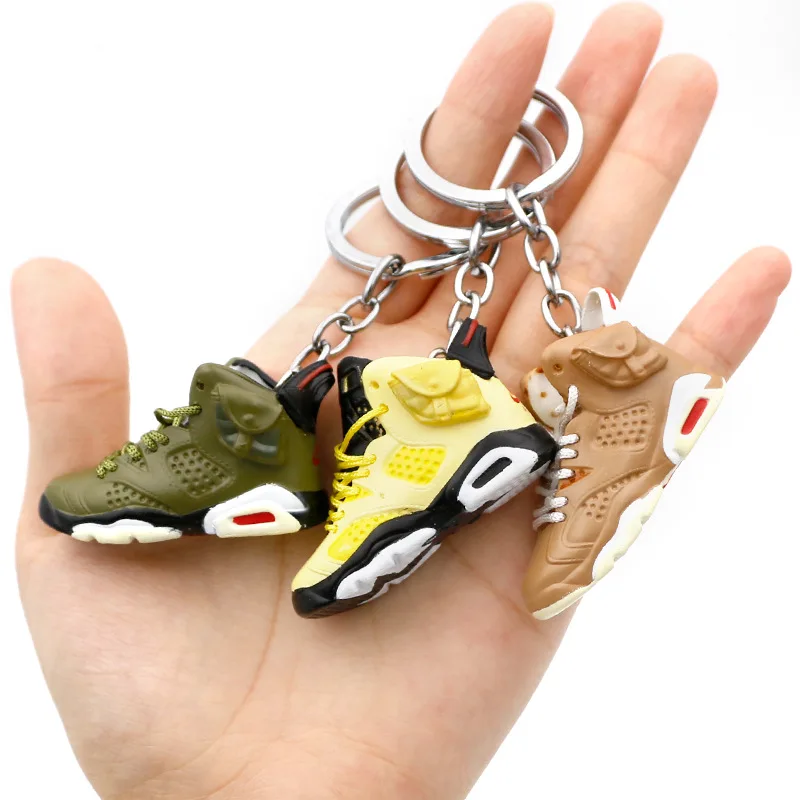 Basketball Shoe Keychain Trend Co branded Bag Pendant Jewelry Sports Shoe Keychain 3D Stereoscopic Shoe Keychain Gift