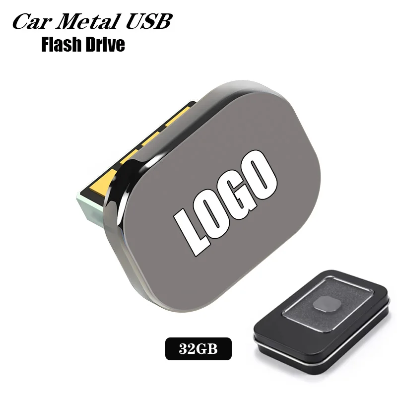 

32GB Car Metal USB Flash Drive Pendrive for Seat Leon Ibiza 6l 6j Leon Mk2 Mk3 Leon 5f Car Accessories
