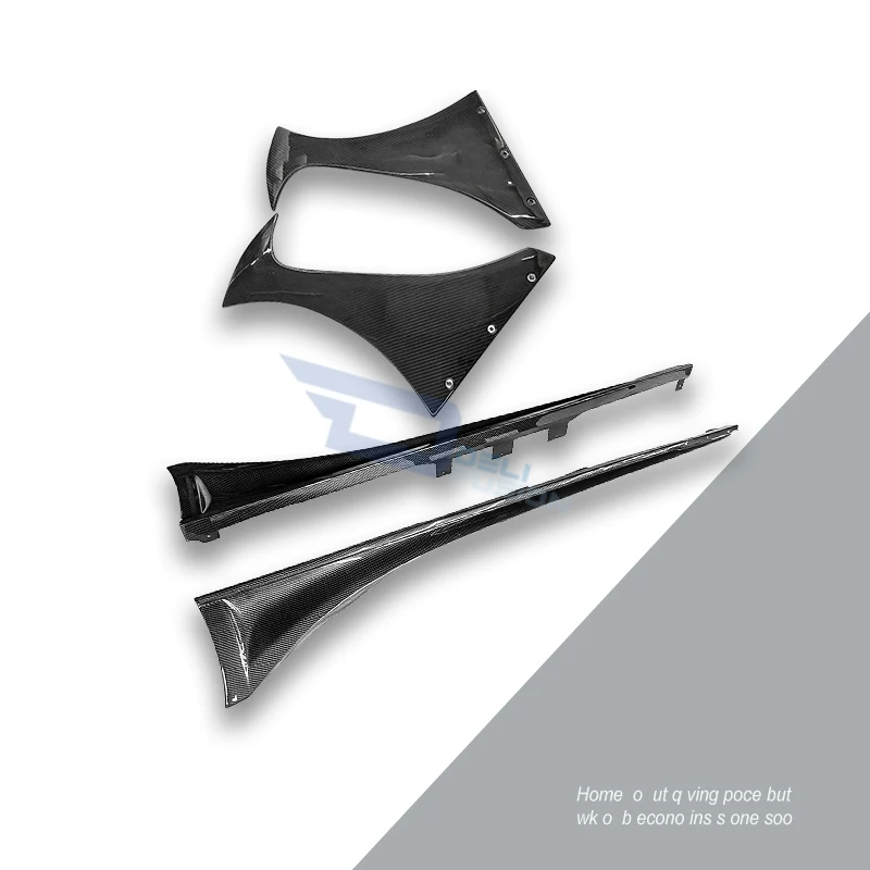 Фото Для Subaru BRZ ZD8 и Toyota GR86 ZN6 2022-2026 годов: Боковые юбки в стиле HK с канардами (4 шт.), аксессуары для внешнего тюнинга CFB №5